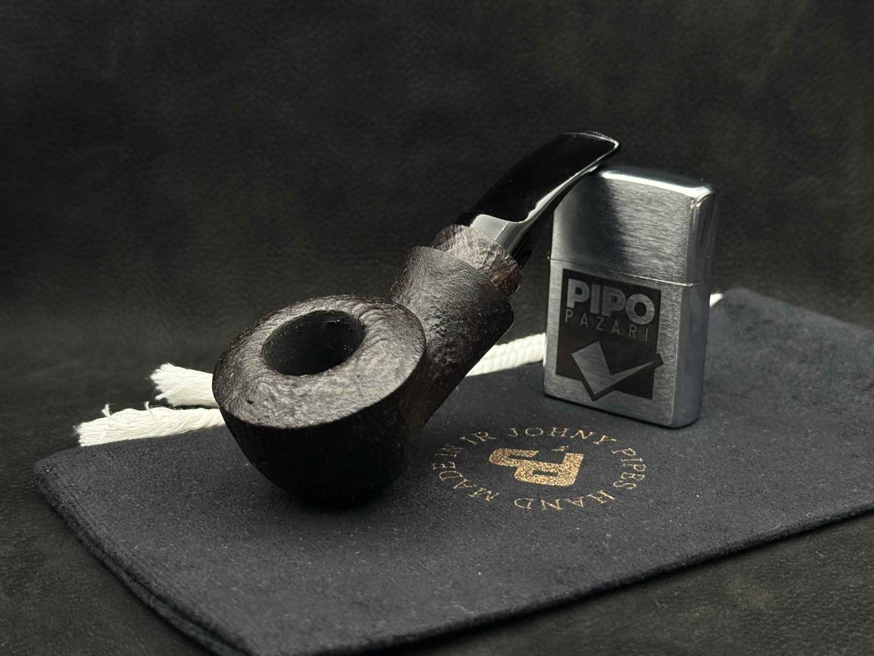 JOHNY PIPES REVERSE CALABASH 404 HANDMADE - Kumlama Dokuda Olgun Bir Nefes