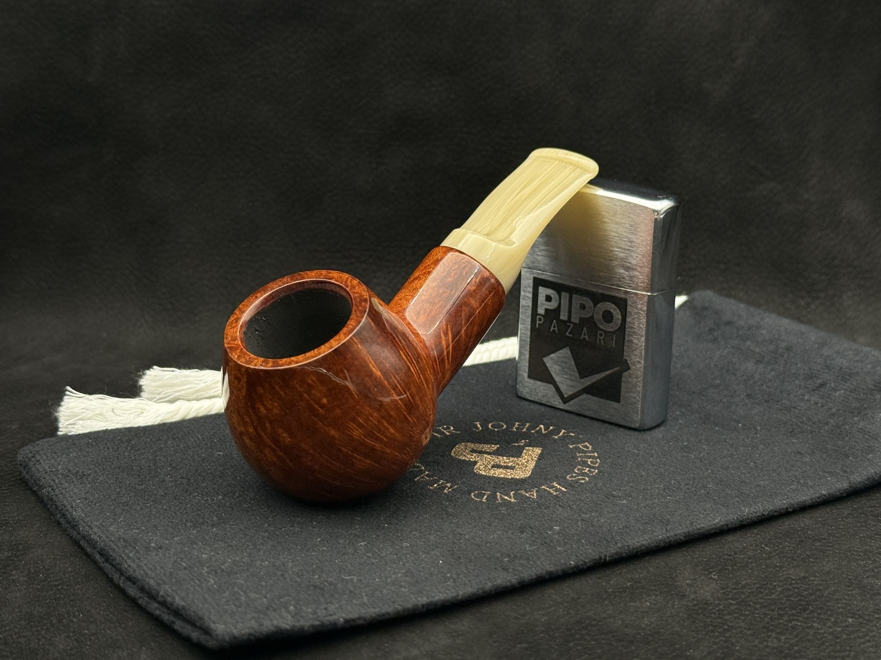JOHNY PIPES REVERSE CALABASH 426 - Gölgede Parlayan Atölye Sabırları